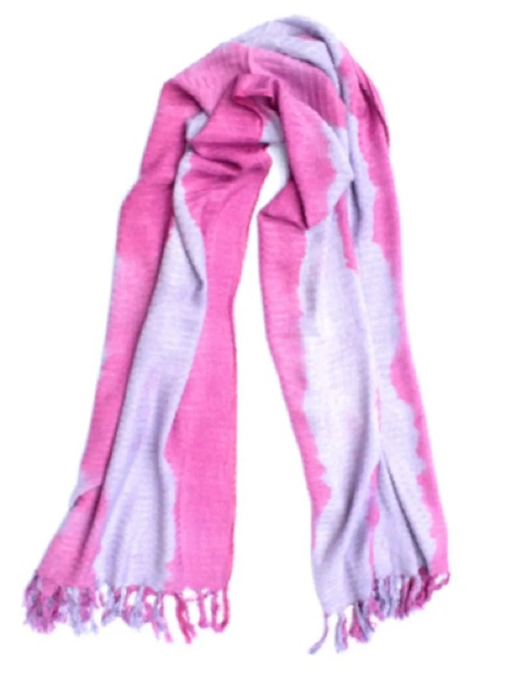Free People Lavender and Pink Ombre Fringe Wrap Scarf